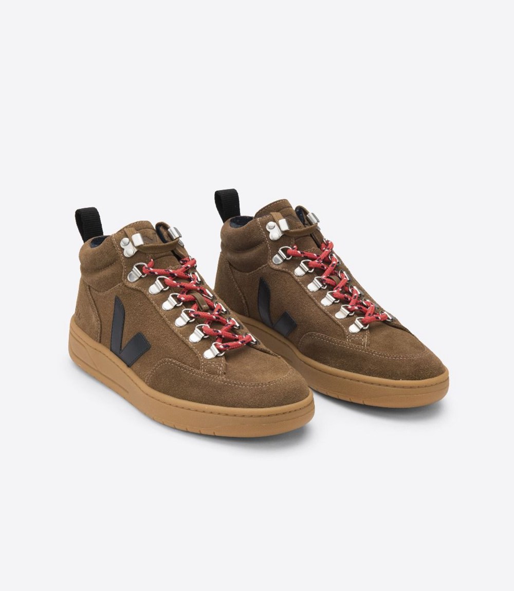 Veja Sneakers Mens - Roraima Suede - Brown/Black - 4715JQZLA